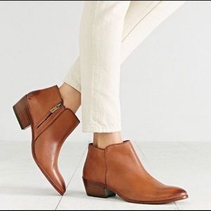 SAM EDELMAN Petty - Tan leather Ankle Boot - 7.5
